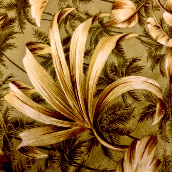 Pierre Cardin XL Floral Camp Shirt Cotton - Picture 3 of 4